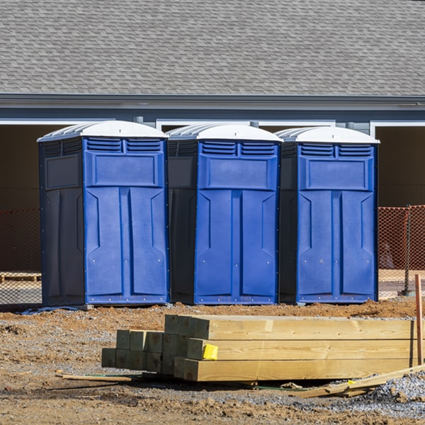 how can i report damages or issues with the porta potties during my rental period in Harrison